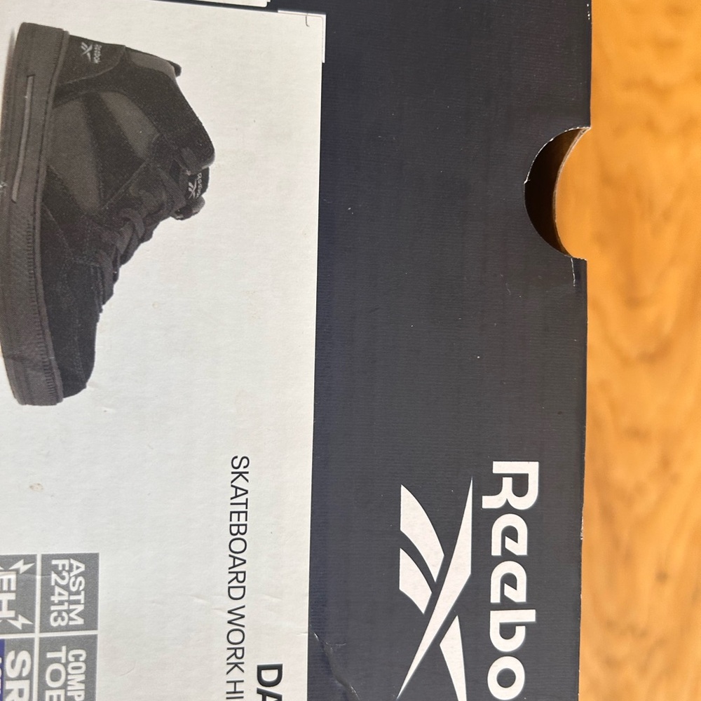 Reebok Black High-Top Skate Shoes